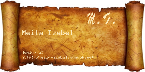 Meila Izabel névjegykártya